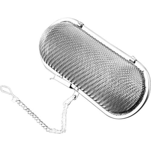 Reusable Stainless Steel Mesh Tea Infusers Long Mesh Tea Cage Strainer Coffee Herb Spice Filter Diffuser Cooking Tea Accessories