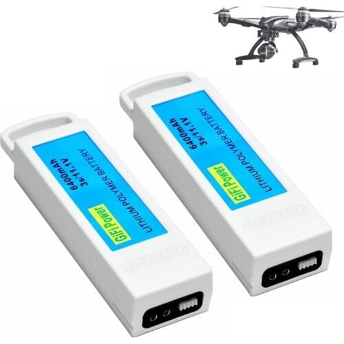Original GiFi 3S 11.1V 6400mAh Upgrade Flight Lipo Battery FOR Yuneec Q500/Q500+/Q500 4K/Q500+ PRO 4K RC Drone