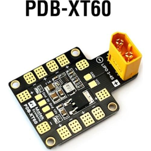 Matek Systems PDB Power Distribution Board XT60 W/ BEC 5V & 12V 2oz Copper For RC Helicopter FPV Quadcopter Muliticopter Drone