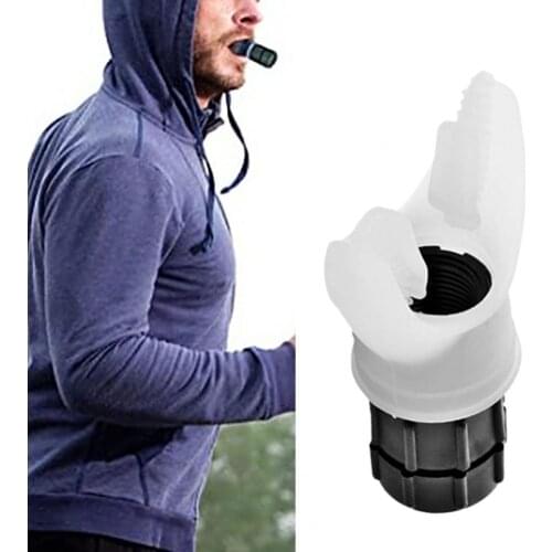 Portable Lung Trainer Adjustable Silicone Mini Breathing Exerciser for Fitness