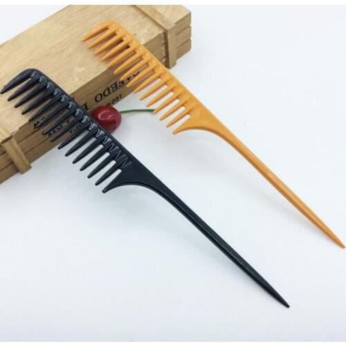 Wide Tooth Hair Comb Tip Tail Tangle Brush for Barber Salon Accessories Hairdressing DIY Professional Hair Styling Tools
