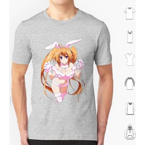 Shidou Irina Kawaii Bunny | High School Dxd T Shirt Cotton Men Diy Print Rias Gremory Highschool Dxd High School Dxd