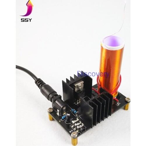 Tesla Coil DIY Kit Vacuum Lighting Electronic Spare Parts Plasma Horn Fabrication Welding Kit