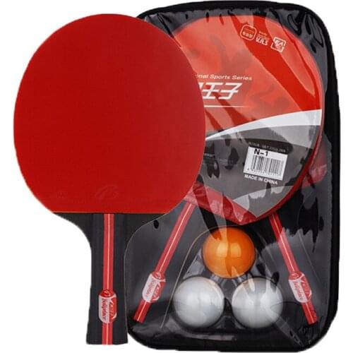 Table Tennis Paddle Set for Beginner Including 2 Polar Wood Paddles 3 Training Balls Lightweight Standard Ping-pong Paddle
