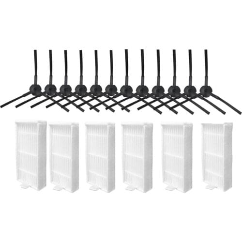 18pcs/lot Vacuum cleaner filter spare parts For ilife V3 V5 V5s V3s V5s Pro V50 X5 hepa filter side brush replacements