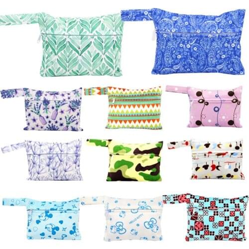 1 Pcs Woman Mini Wet Dry Bag Waterproof Cloth Menstrual Pads Bag Reusable Cloth Sanitary Pad Bag Sanitary Pad Pouch