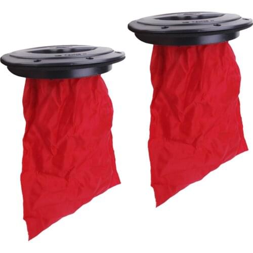 2 Pieces 6' Marine Boat Kayak Hatch Cover Deck Plate with Storage Bag for Canoe Fishing Inflatable Boat Dinghy Yatch Accessories