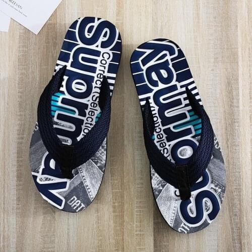 2021 Korean Sports Flip Flops Male Version Of The Trend Wild Wear Non-Slip Beach Slippers Personalized Pinch Cool Sandals