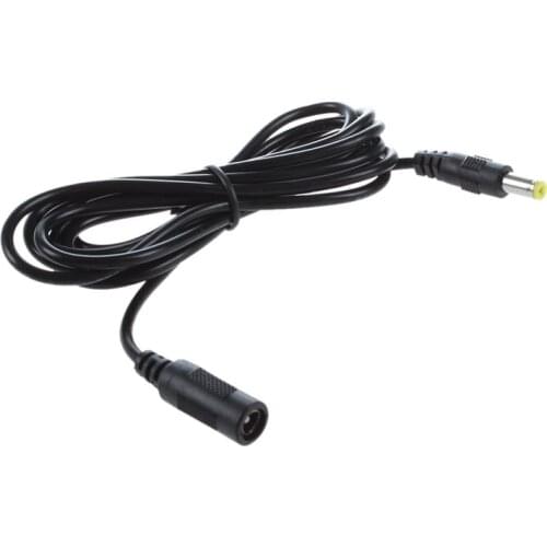 5.5mm x 2.1mm DC Power Jack Male to Female Extension Cable Cord Lead Connector
