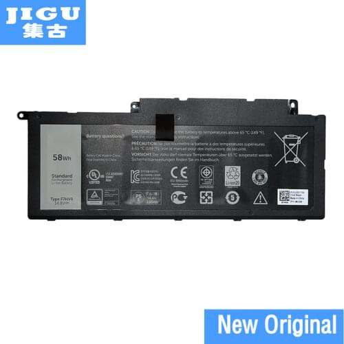 JIGU New Original 062VNH G4YJM T2T3J 4ICP5/67/90 F7HVR Laptop Battery For DELL For Inspiron 15 7537 17 7737 14.8V 58Wh