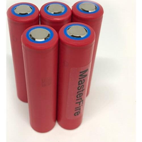 MasterFire Original Sanyo NCR18650GA 3500mAh 18650 3.7V Rechargeable Battery for Toy Flashlight lithium batteries 30A discharge