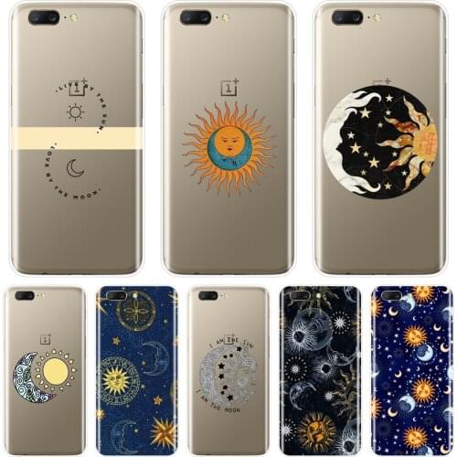 Phone Case For One Plus 3 3T 5 5T 6 6T Silicone Soft Space Moon Sun Star Cool Cartoon Back Cover For OnePlus 6 6T 5 5T 3 3T Case
