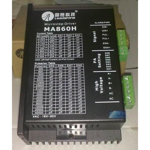 MA860H Leadshine NEMA34 2phase stepper motor driver 68VAC 48VDC 7.2A CNC Router