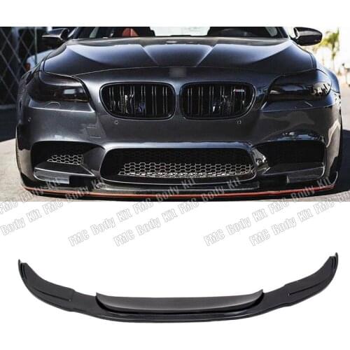 Real Carbon Fiber Material Front Bumper Lip For BMW 5 Series F10 M5 Car Tuning HM Style 2010-2016
