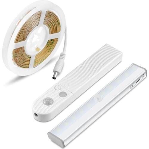 5v Pir Motion Sensor Light Led Strip 1m 2m 3m Bar Lamp 98mm 190mm 6/10 Leds Adhesive Tape Wardrobe Closet Kitchen Lighting