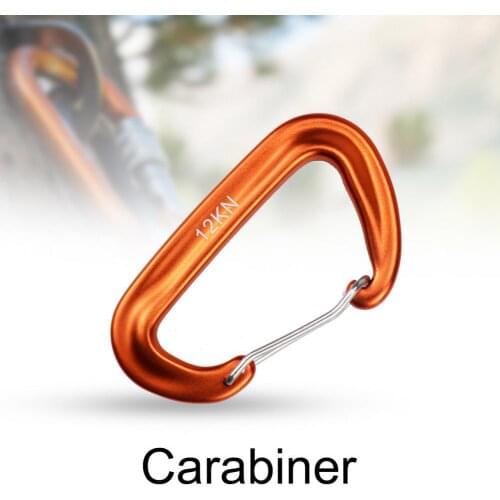 Multifunctional camping carabiner safety buckle alloy D-shaped buckle quick suspension backpack pendant mini buckle outdoor tool
