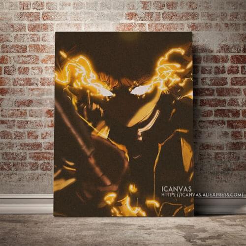 Agatsuma Zenitsu Demon Slayer Decoration Prints Home Decor Canvas Living Kids Room Bedroom Painting Wall Art Studio Poster