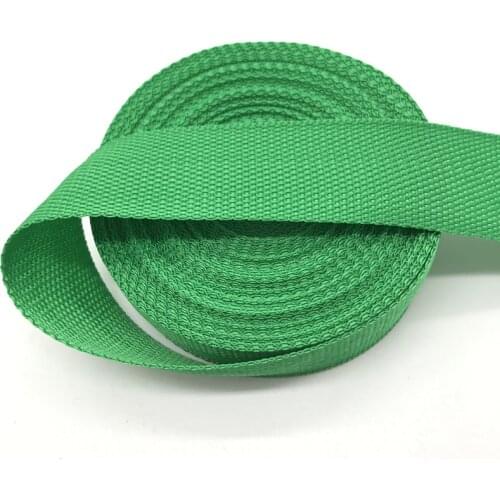 15mm 20mm 25mm 30mm 38mm Wide 5yards Green Strap Nylon Webbing Knapsack Strapping Bags Crafts