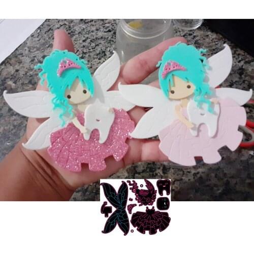 New Wings girls teeth metal cutting die scrapbook for photo album paper diy gift card decoration embossed dice