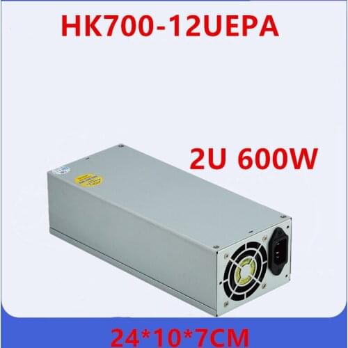New PSU For Huntkey 2U CPU8P*2 600W Power Supply HK700-12UEPA