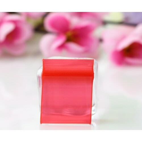 1.8x2.5cm Jewelry Ziplock Zip Zipped Lock Reclosable PE Plastic Poly Red Bags 1000pcs/lot Drop Shipping