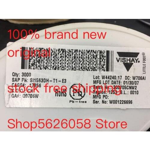 SI1563DH-T1-E3 SI1563DH-T1 SOT-363 100% new original freeshipping 50PCS/LOT STOCK