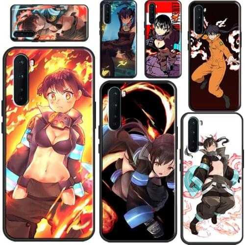 Tamaki Kotatsu Fire Force Case For OPPO Realme C3 C11 C15 C21 GT 7i Q3 6 7 8 Pro Case For OnePlus 9 Pro 8 Nord 8T 7T