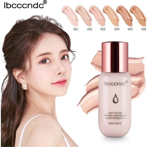 30ml Face Foundation Base Makeup Matte Oil Control Concealer Full Coverage Liquid Foundation Cream Cosmetics Maquiagem