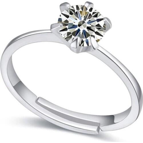 TRACYSWING Real Austrian Crystals Brand AAA Zirconia Micro Inlays Fashion Ring for women New Sale Hot Round Th-116124