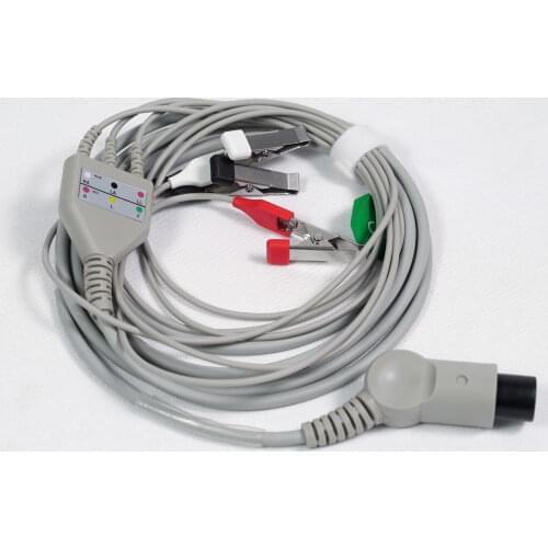 Pet Animal Animal Universal Desktop Monitor ECG Integrated Clip-on ECG 5-lead Cable Gray Accessories