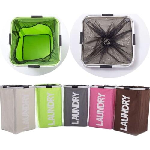 High Capacity Collapsible Laundry Hamper Waterproof Multi-functional Corner Slim Laundry Basket Dirty Cloth Storage Basket
