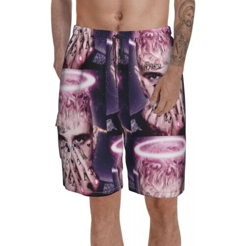 Lil Peep Board Shorts Bathing Swimming Trunks Polyester Funny Men Swim Trunks