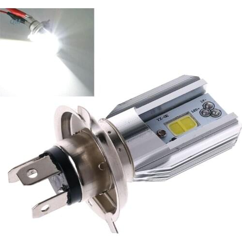 12W H4 LED Motorcycle Headlamp COB Bulb Motorbike Headlight DC 6-80V 13MF