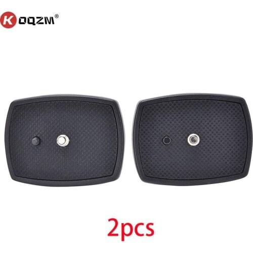 2pcs Universal Tripod Monopod Three-dimensional Plastic Adapter Mount Camera Tripod Head Quick Release Plate Tripod Platform