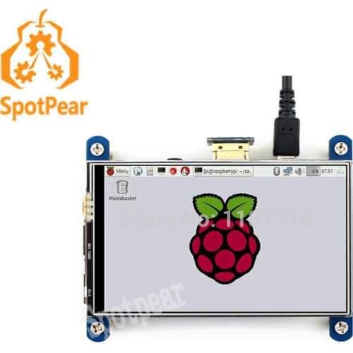 Raspberry Pi LCD touchscreen 4 inch 800x480 IPS hdmi display better than 3.5 inch touch screen