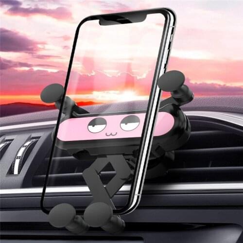 Car Phone Mini Gravity Bracket Mobile Phone Holder Hidden Mobile Phone Bracket Car Decoration Car Accesories Car Styling Style