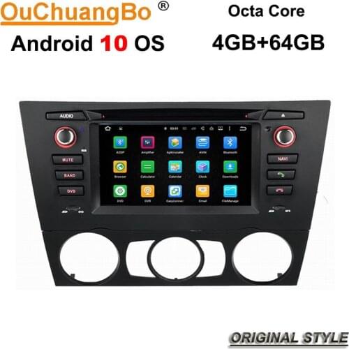 Ouchuangbo car DVD player recorder radio for E90 E91 E92 E93 with android 10 radio gps navigation 1080P video 8 core 4GB+64GB