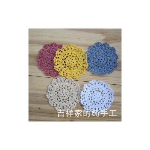 Free shipping 2014 new fashion 30 pic/lot colorful fabric doilies felt as innovative item felt pad props coasters placemats pads