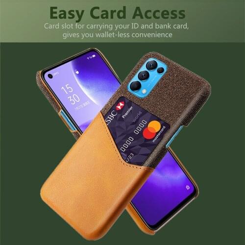 Card Slots Cover Funda On The For OPPO Reno 5 5G 6.43" Coque Business Leather Phone Case For Oppo Reno5 4G 6.4" 2021 Capa Shell