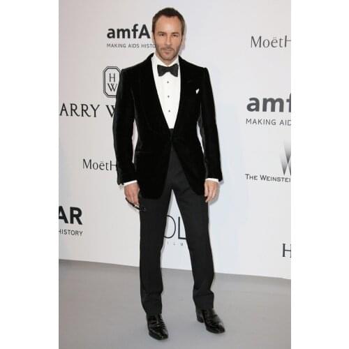 Black Velvet Wedding Suits For Men Shawl Lapel Formal Custom Blazer 2020 India Style Smoking Mens Wedding Suits (Jacket+Pants)