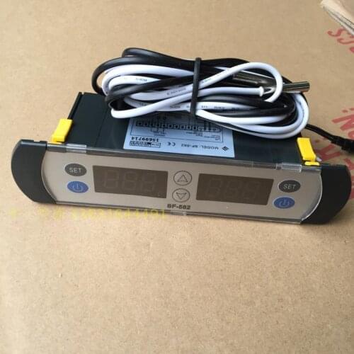 Sf-582 display cabinet temperature controller freezer refrigerator electronic thermostat double compressor double display