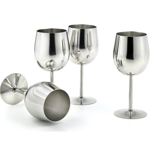 Hot Sale 1 Pcs Stainless Steel Red Wine Glass Champagne Goblet Cup Unbreakable Drinking Mug Desk Kitchen Home Decor Gift Camping