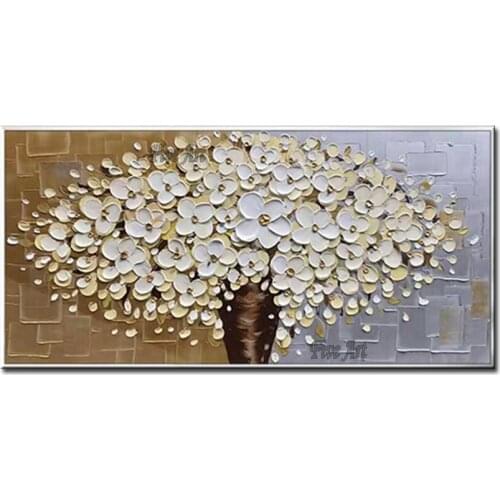 3D Heavy Textured Palette Knife Flower Oil Painting 100% Hand Painted Abstract Paintings Canvas Floral Wall Art Unframed Picture
