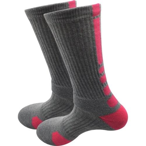 Professional socks thickened towel at the end of socks mens elite socks long tube socks high protective socks 6 Pair So