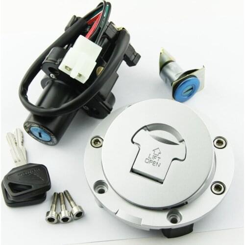 Ignition Switch Fuel Gas Cap Seat Lock Key Kit For Honda CB900 CB919 Hornet CBF500 CBF600 CBF1000