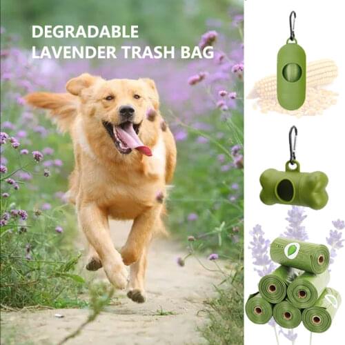 Degradable Dog Poop Bags Dispenser Portable Pet Trash Bags For Pets Leash Cat Waste Bags Outdoor Clean Garbage Bag Pick Up Tools