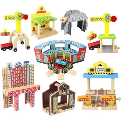 Various Wooden Train Track Components Beech Rail Tracks Accessories Compatible With Thoma Educational Wood Toys for Children