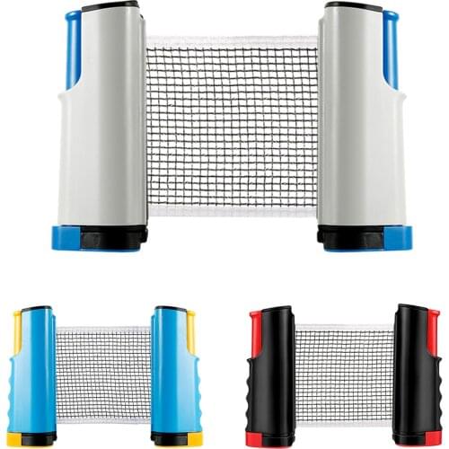Professional Table Tennis Net Rack ABS Portable Anywhere Retractable Ping Pong Post Net Student Sports Equipment 190*15cm
