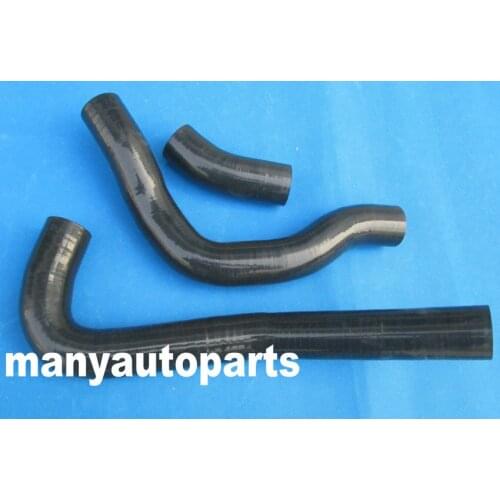 For Nissan Silvia/180SX S13 CA18DET Silicone Radiator Hose BLACK 1989-1994 1989 1990 1991 1992 1993 94