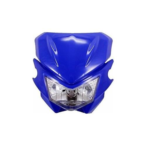 Blue 35W Off Road Dirt Bike Headlight For Honda Kawasaki Suzuki Yamaha Streetfight
